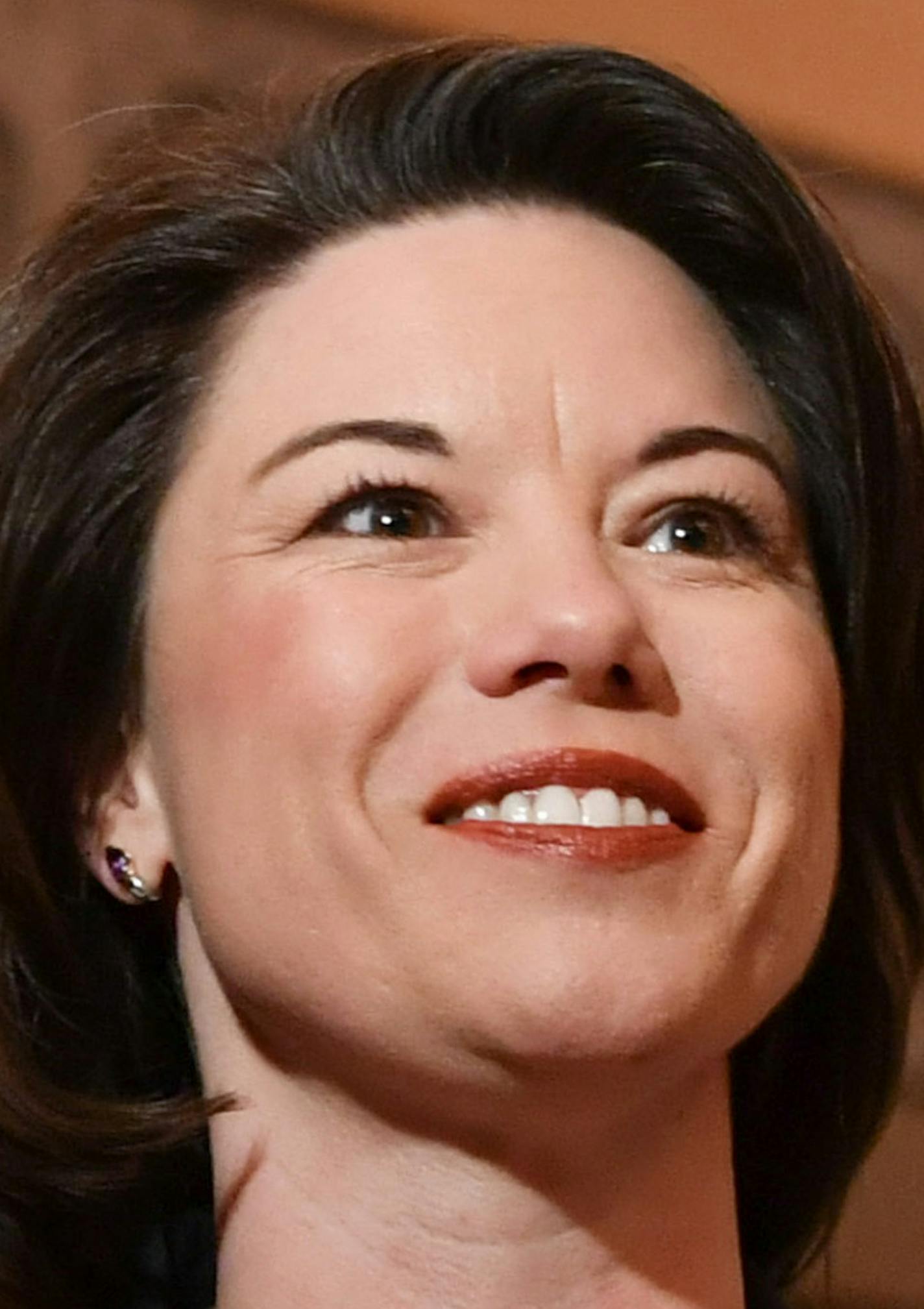 Second Congressional District candidate Angie Craig walked through the lobby at the Minnesota DFL victory party at the Minneapolis Hilton. ] GLEN STUBBE * gstubbe@startribune.com TUESDAY, November 8, 2016 Minnesota DFL victory party at the Minneapolis Hilton