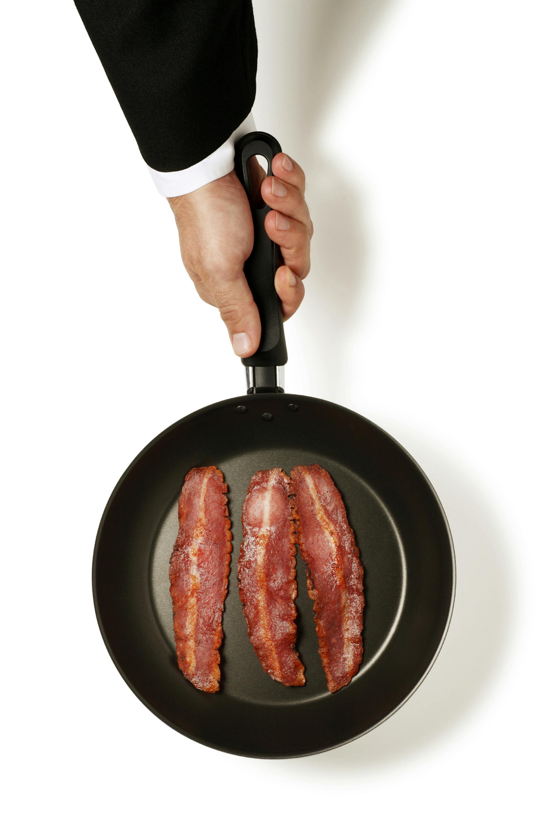 iStock bacon in a pan