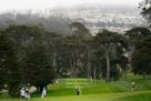 Sarah Burnham hits from the seventh fairway during the second round of the U.S. Women's Open at The Olympic Club