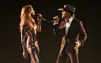 Faith Hill and Tim McGraw perform &#x201c;Speak To A Girl&#x201d; at the 52nd annual Academy of Country Music Awards at the T-Mobile Arena on April 2,