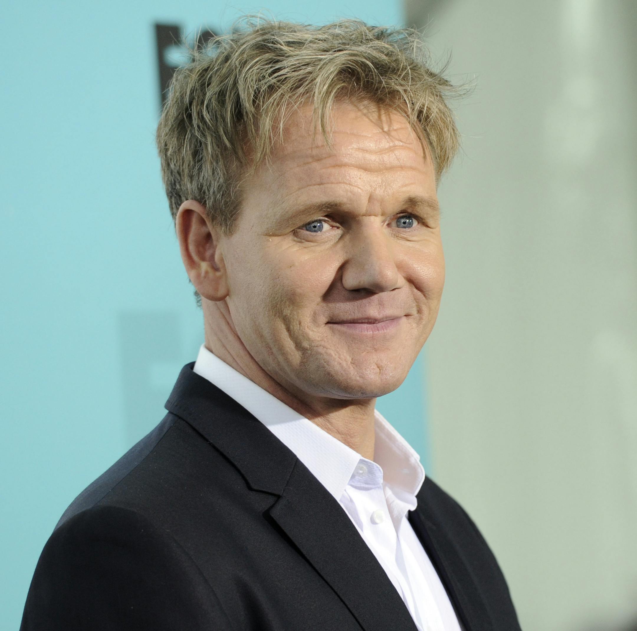 Chef Gordon Ramsay from "Kitchen Nightmares" and "MasterChef" attends the FOX network upfront presentation party at Wollman Rink, Monday, May 14, 2012 in New York. (AP Photo/Evan Agostini)