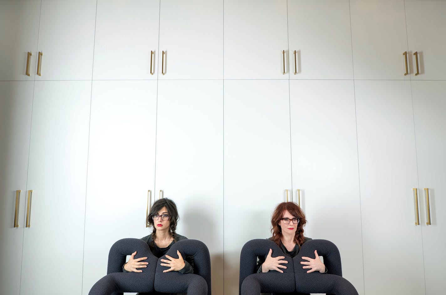 Stephanie Hunt and Megan Mullally