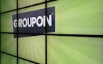 he Groupon logo inside the online coupon company's offices Thursday, Sept. 22, 2011, in Chicago. Online coupon seller Groupon Inc. is discounting its 