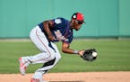 Twins shortstop Nick Gordon fielded the ball during a spring training game earlier this month.
