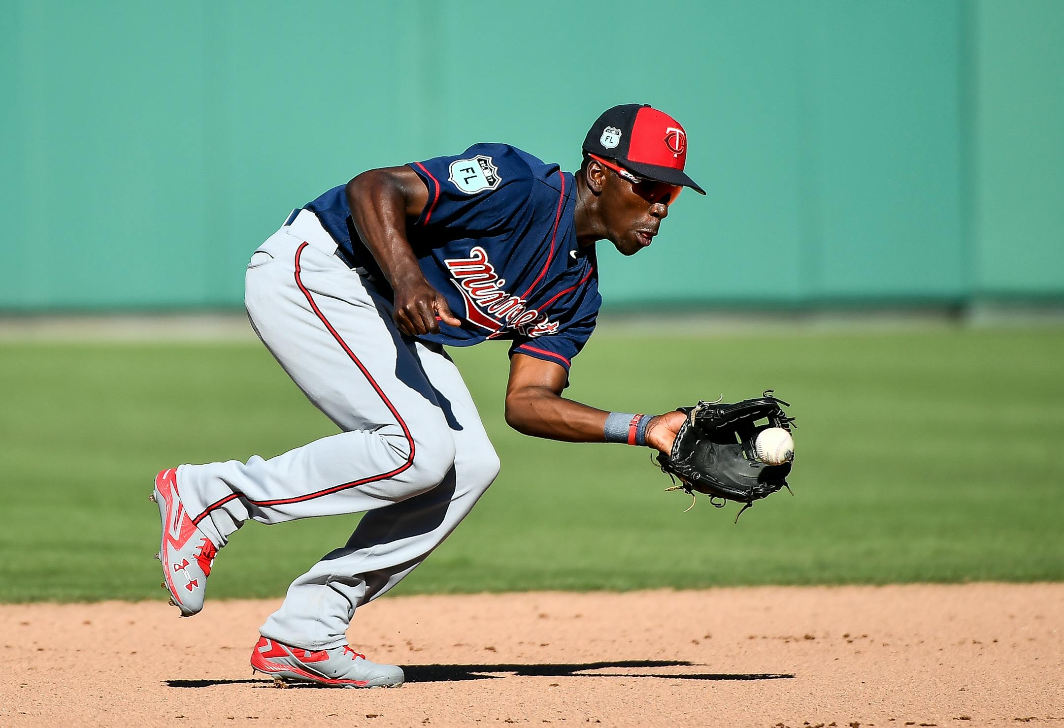Twins shortstop Nick Gordon fielded the ball during a spring training game earlier this month.