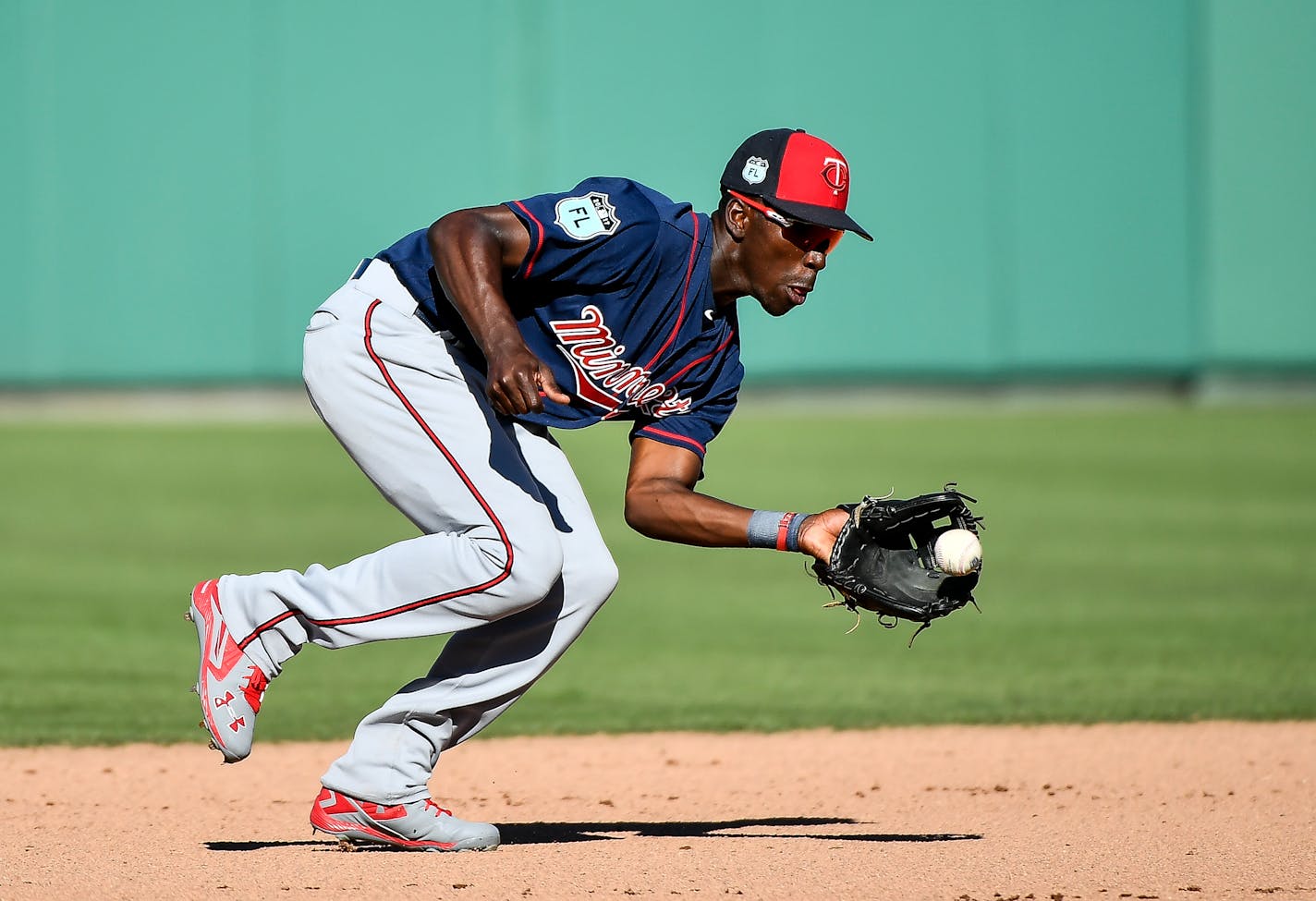 Twins shortstop Nick Gordon fielded the ball during a spring training game earlier this month.