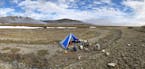 After being dropped by an Alaskan bush pilot 220 miles north of the Arctic Circle in Sunset Pass, our small group set up camp in the Arctic National W