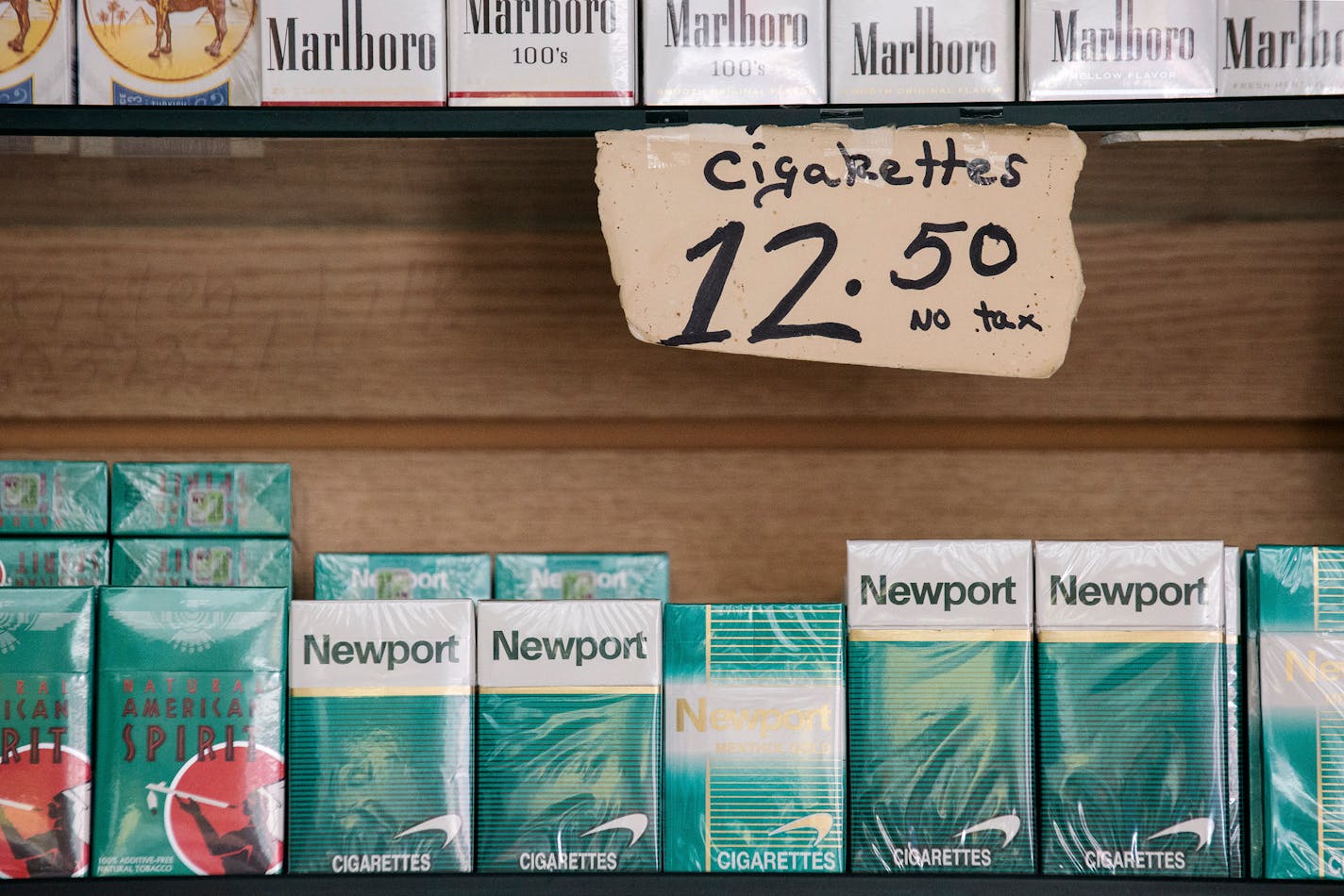 FILE — Newport cigarettes, a menthol cigarette brand, inside a bodega in Brooklyn, Sept. 13, 2016. The Food and Drug Administration on April 28, 2022, announced a plan to ban sales of menthol-flavored cigarettes in the United States, a measure many public health experts hailed as the government's most meaningful action in more than a decade of tobacco control efforts. (Bryan Thomas/The New York Times)