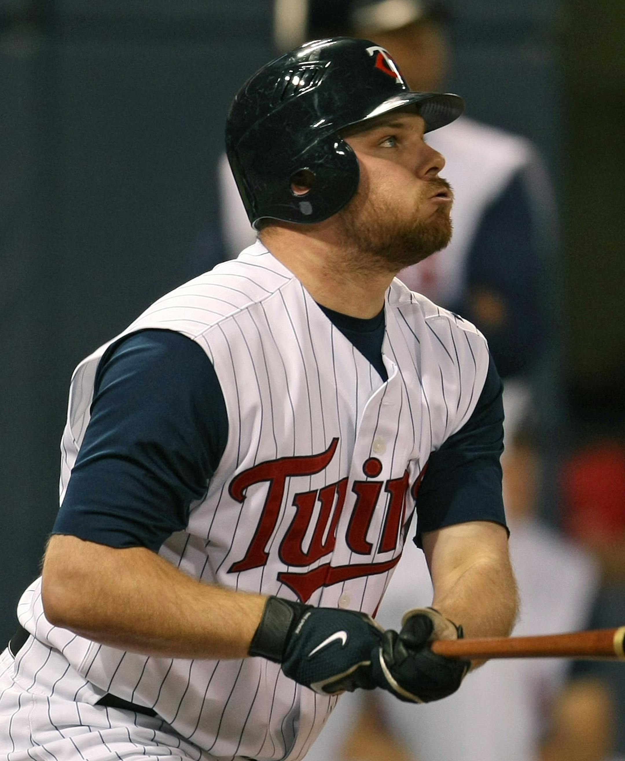 Jason Kubel watched his ball fly out of the park for a two-run home run in the fourth inning Sunday.