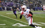 St. John's wide receiver Ravi Alston looked for room to run during Saturday's NCAA Division III semifinal at Wisconsin-Whiteater on Dec. 14, 2019. Wis