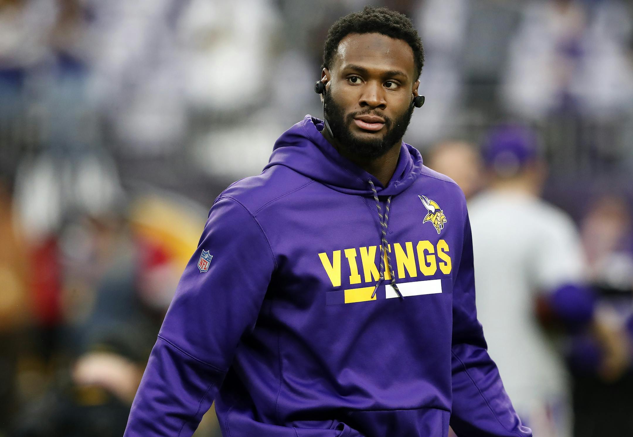 Minnesota Vikings Latavius Murray. ] CARLOS GONZALEZ ï cgonzalez@startribune.com - Minneapolis, MN - January 14 2018, US Bank Stadium, NFL, NFC Divisional Playoff, Minnesota Vikings vs. New Orleans Saints