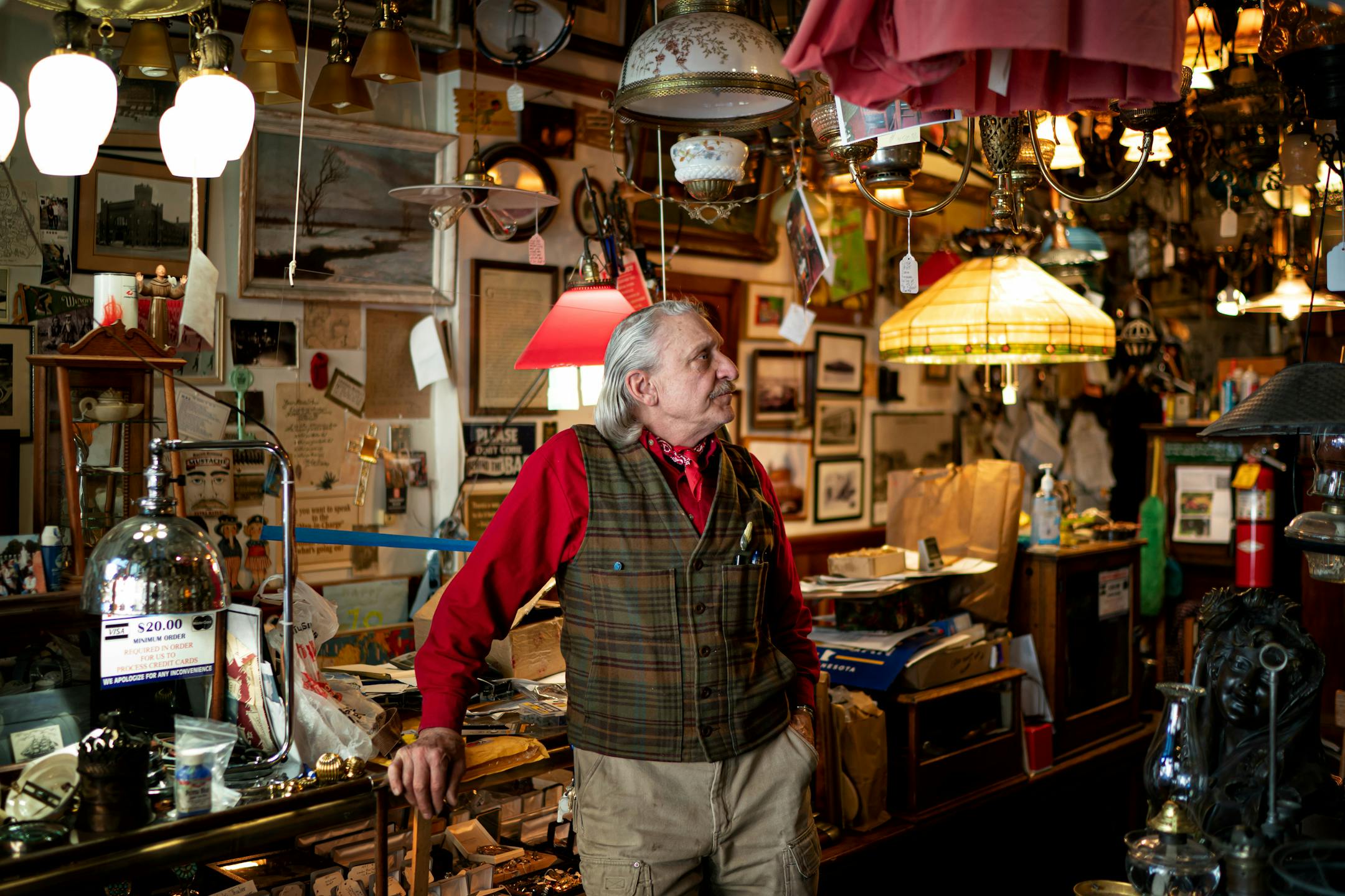 John Kruesel owns an Antique shop in downtown Rochester and has reservations about DMC and changes it will bring.