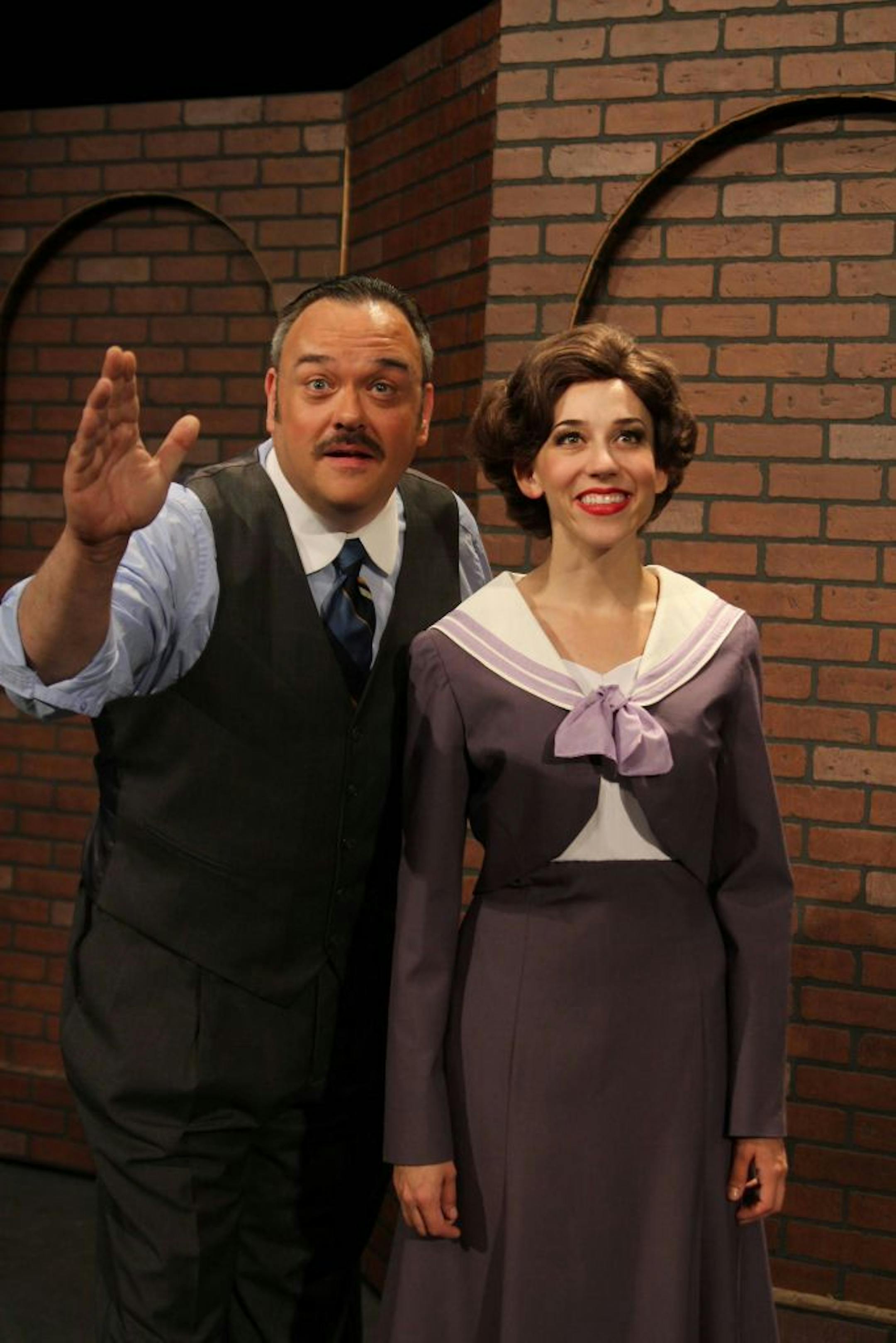 Michael Fischetti and Larissa Gritti in "42nd Street"