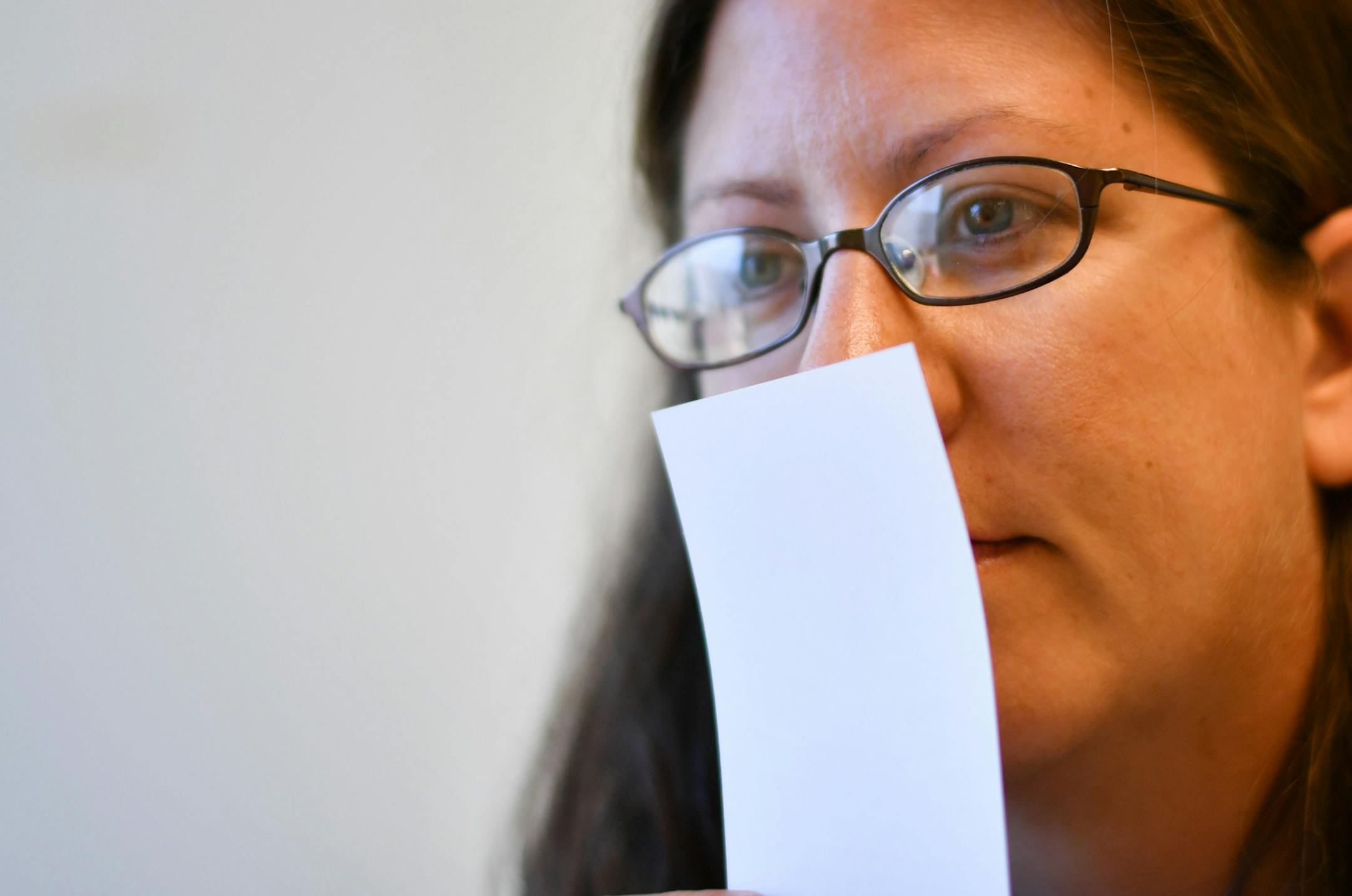 Curio chemist Ashley Eriksen ran stability tests on new fragrances in the company's lab.