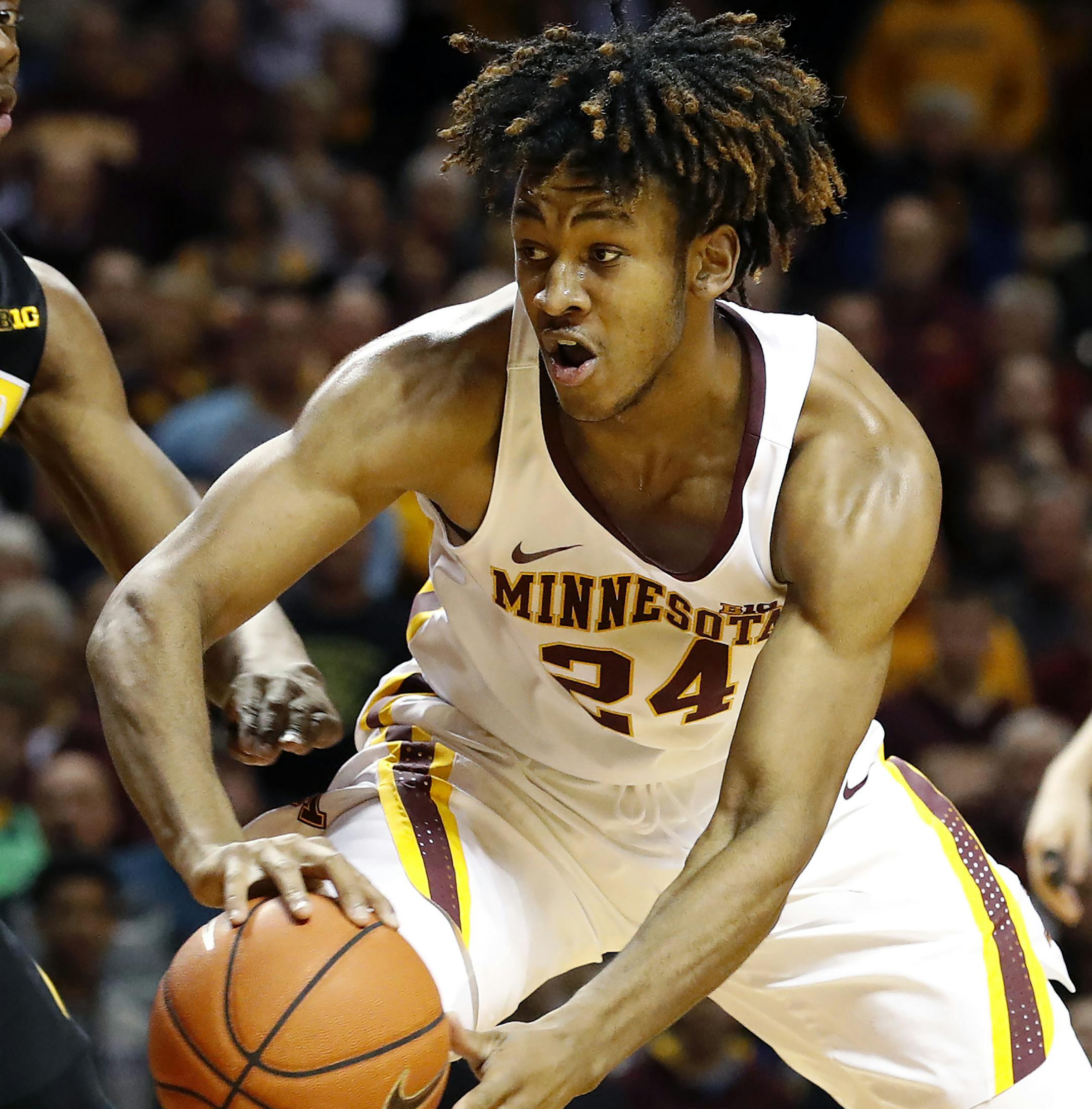 Minnesota Gophers Eric Curry (24). ] CARLOS GONZALEZ &#xef; cgonzalez@startribune.com - February 8, 2017, Minneapolis, MN, Williams Arena, NCAA Basketball, University of Minnesota Gophers vs. Iowa Hawkeyes