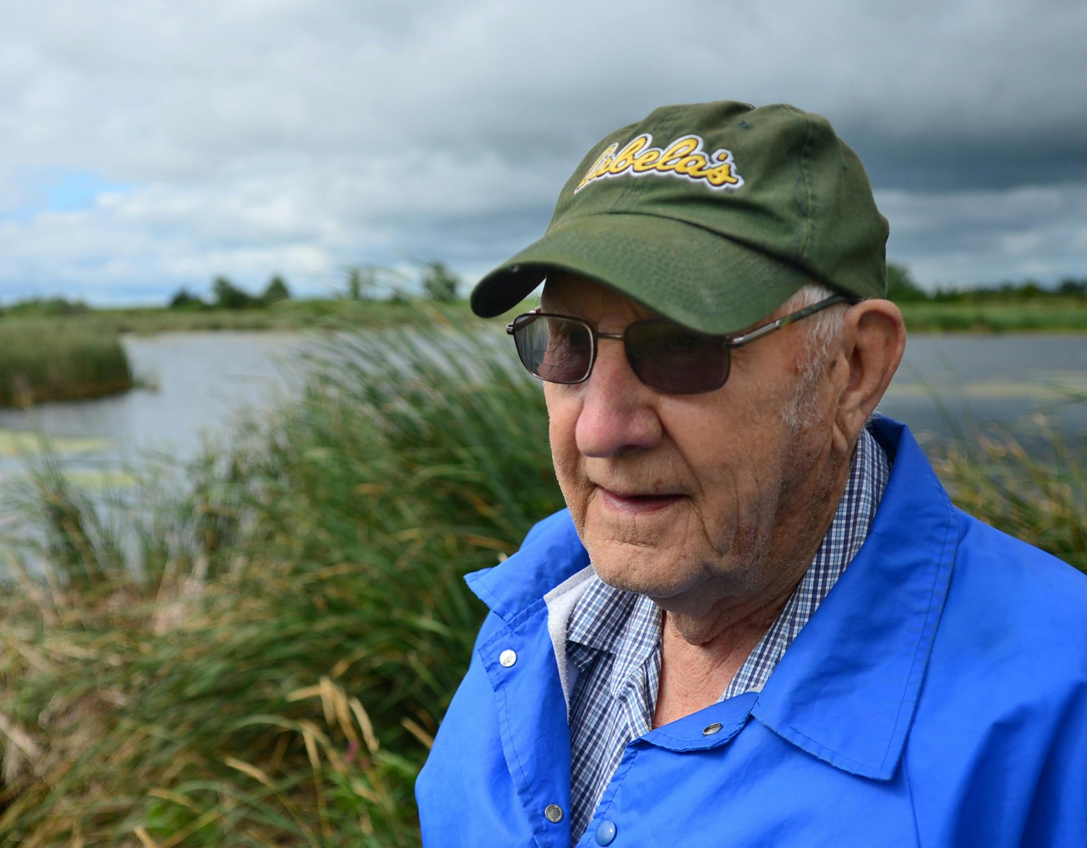 Canada goose depredations to farmers crops have been an ongoing battle. It takes a new turn this month with the first-ever August goose hunt .For farmer Bob Mostad in Osakis, Minn.the hunt is a move intended to reduce the goose population, and depredation problems to farmer's crops. Mostad, has used both coyote and swan decoys to help prevent the geese from preying on a young corn crop. The slough in the background was home to about 50 canada geese this spring and is only 100 paces from a cornfi
