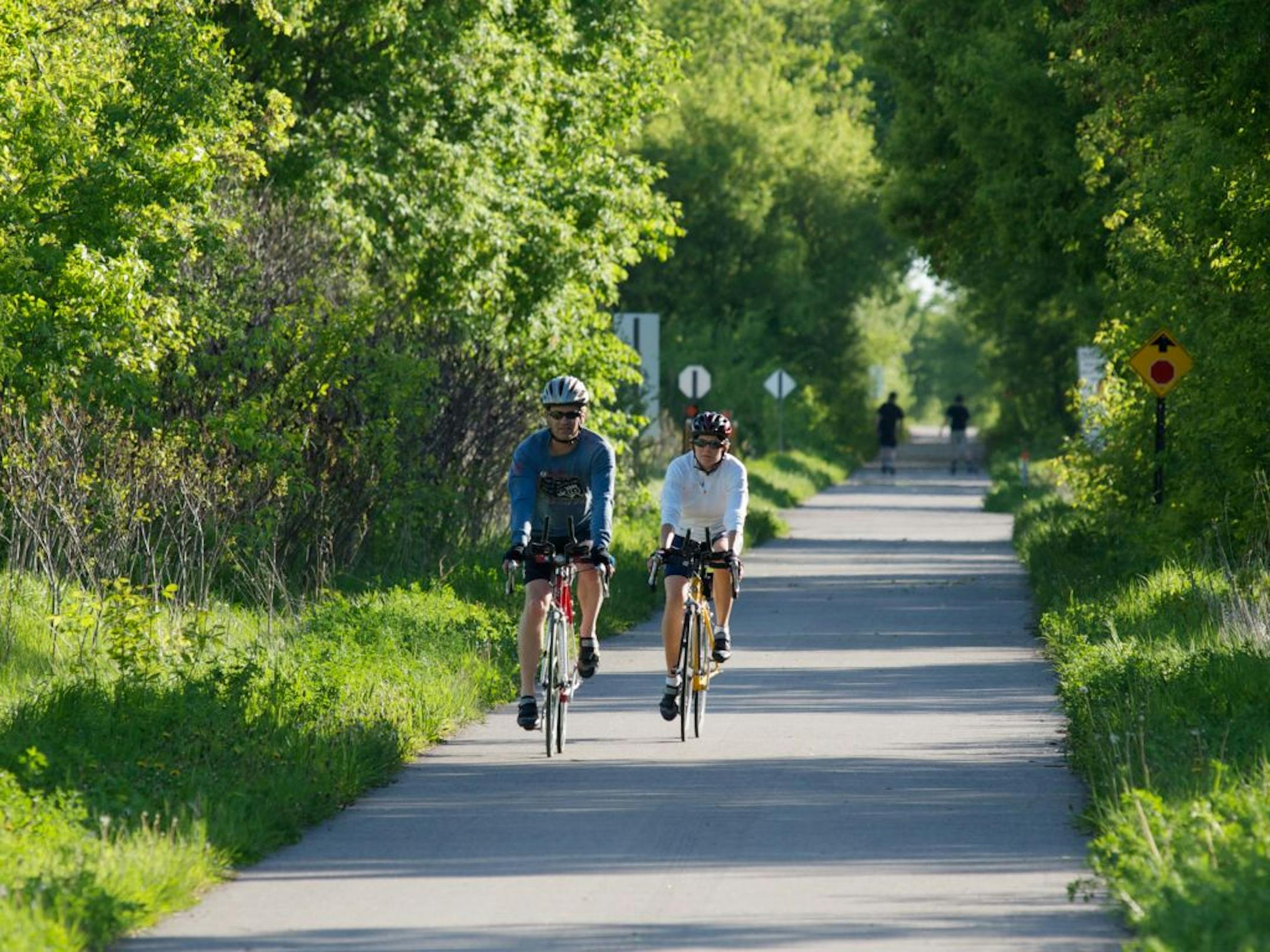 Lake Wobegon Regional Trail offers a 10-foot-wide paved path for bikers and hikers that runs from St. Joseph to Osakis, Minn.