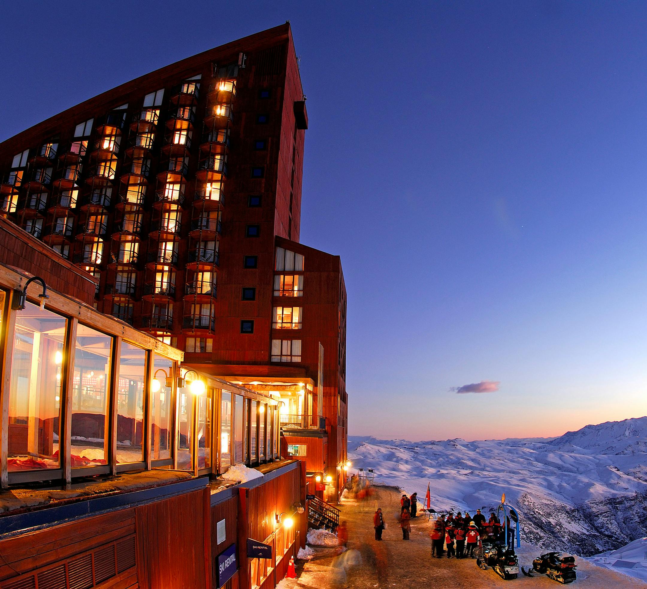 -- PHOTO MOVED IN ADVANCE AND NOT FOR USE - ONLINE OR IN PRINT - BEFORE JUNE 10, 2018. -- In an undated handout photo provided by Valle Nevado, the ski resort in Chile, where its access to 7,000 acres of terrain make it one of the largest ski resorts in South America. In parts of the Southern Hemisphere where it’s winter during the warm weather months in the United States, the slopes beckon travelers who prefer snow over sand. (Valle Nevado via The New York Times) -- NO SALES; FOR EDITORI