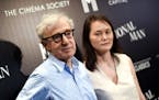 FILE - In this July 15, 2015, file photo, director Woody Allen and wife Soon-Yi Previn attend a special screening of "Irrational Man", hosted by The C