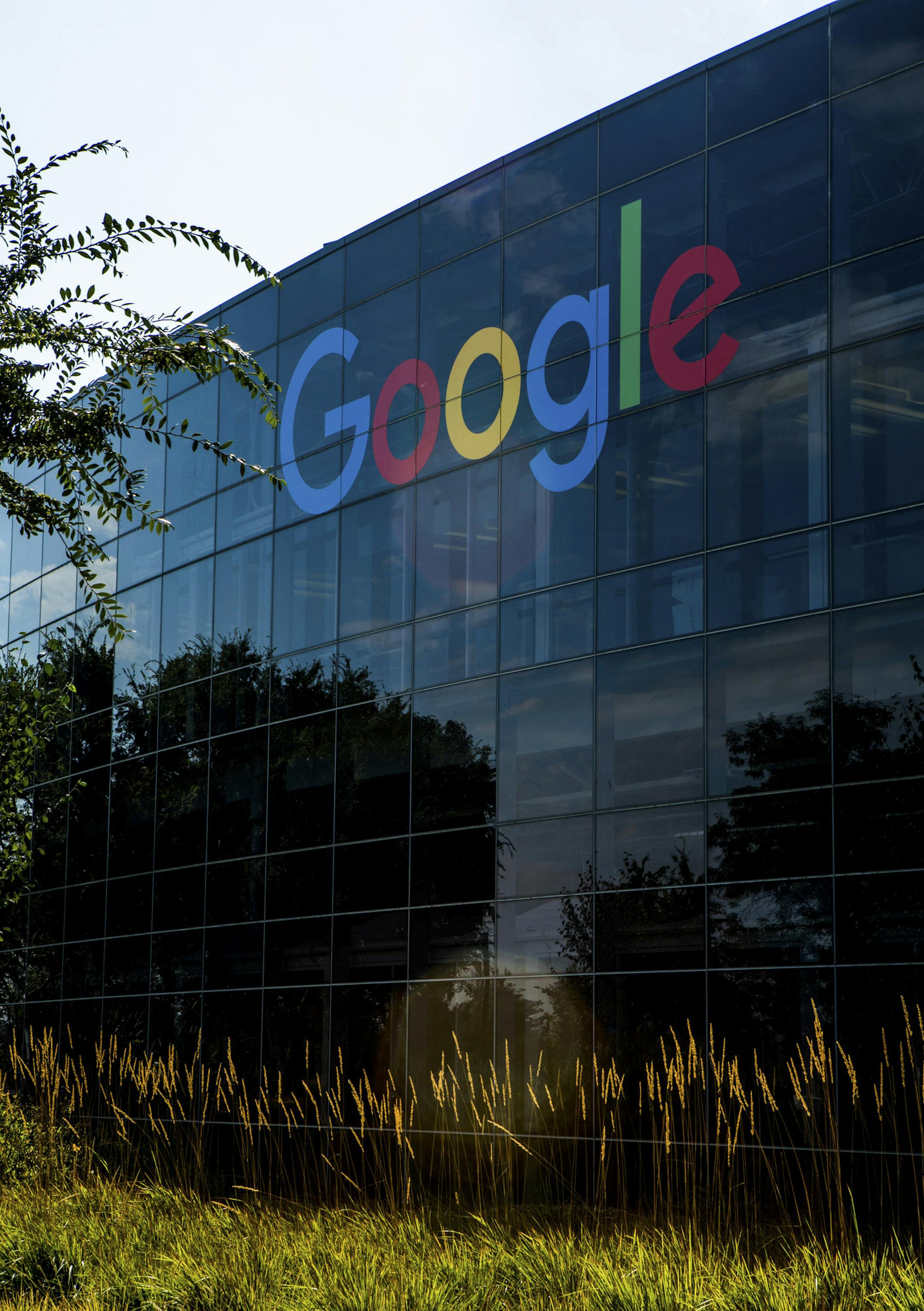 FILE -- Google headquarters in Mountain View, Calif., Sept. 12, 2017. At a time when tech companies have come under criticism for letting hoaxes bloom on their services, Google is pledging to spend $300 million over the next three years to combat the epidemic of false information on the internet and support authoritative journalism. (Christie Hemm Klok for The New York Times)