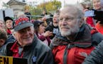 Ben Cohen, left, and Jerry Greenfield, co-founders of Ben & Jerry’s ice cream, attended a protest in Washington in 2019. The Vermont-based Ben & Jer