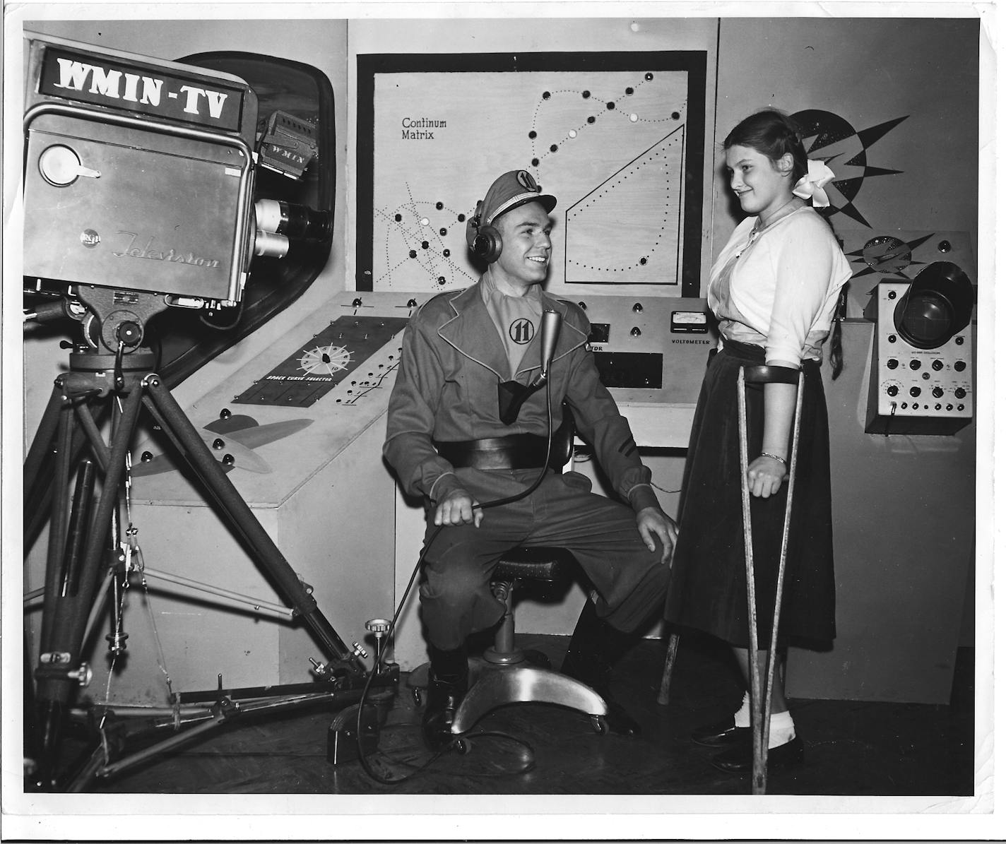 Jim Lange as "Captain 11" on Twin Cities television in the mid-1950s.