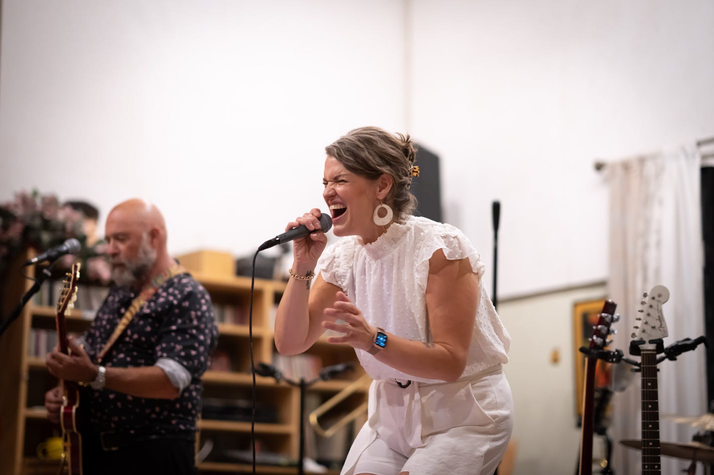 Joyann Parker performed for a dance party at Four Seasons Dance Studio Friday, Sept. 1, 2023 Minneapolis, Minn. ] GLEN STUBBE • glen.stubbe@startribune.com