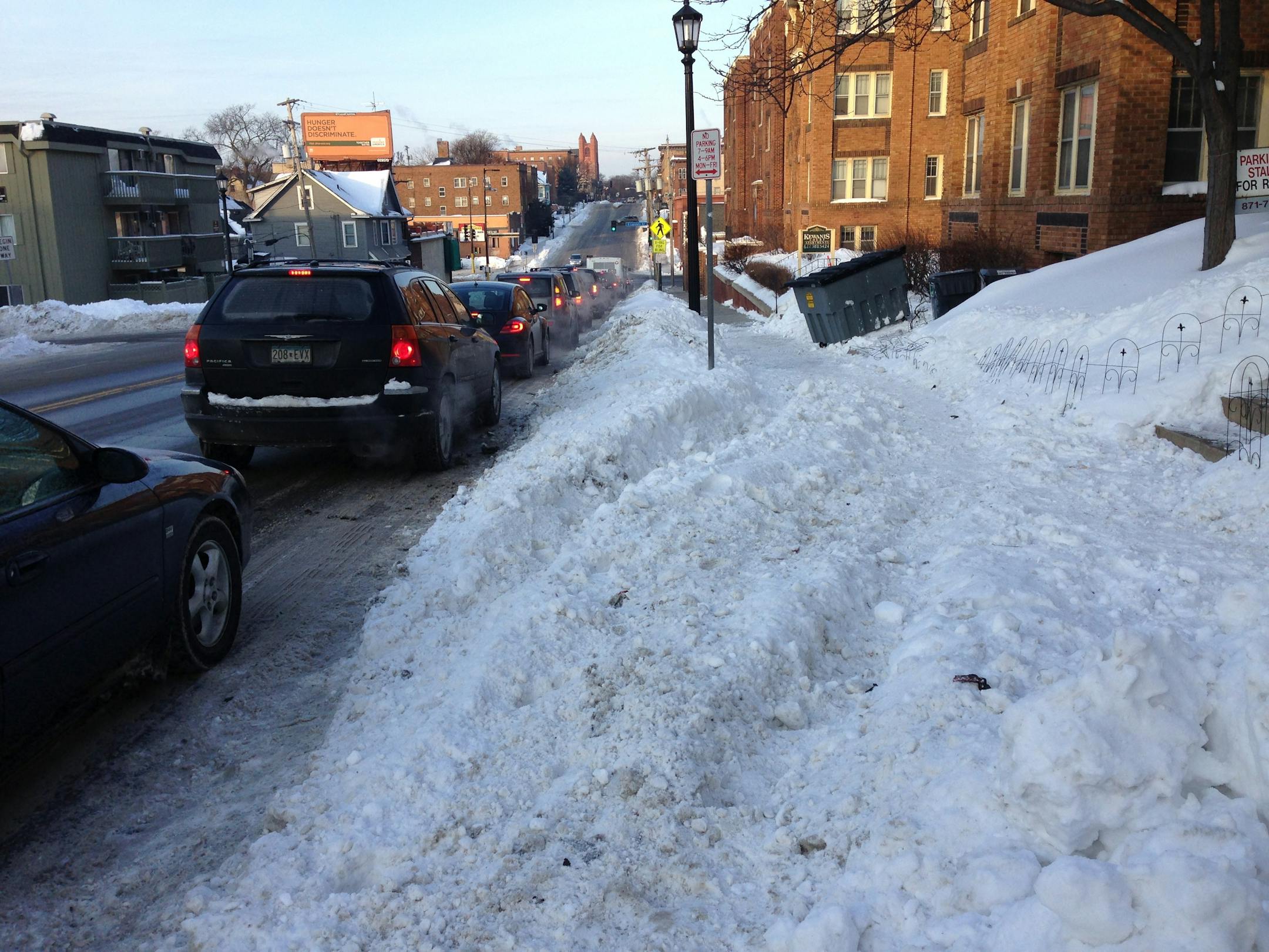 A bicyclist was struck by a van and killed Tuesday morning near W. Franklin and Garfield Avenues in Minneapolis.