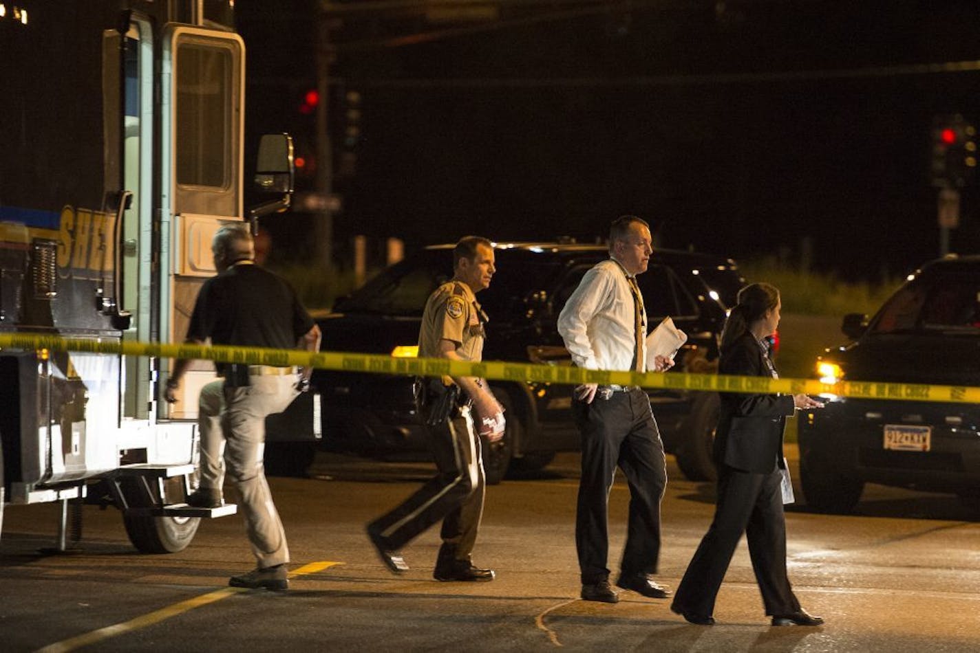 Police responded to an officer-involved shooting at an Arby's in Plymouth on Thursday, July 23, 2015.