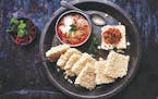 Rice Crackers With Pork-Shrimp Coconut Dip