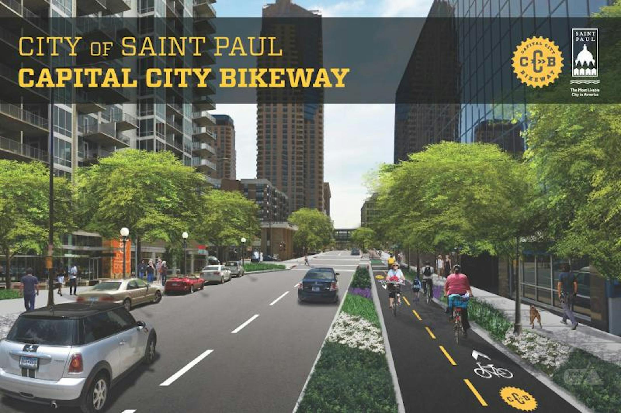 On Wednesday afternoon, the St. Paul City Council will hold a public hearing about the 10th Street Bikeway.