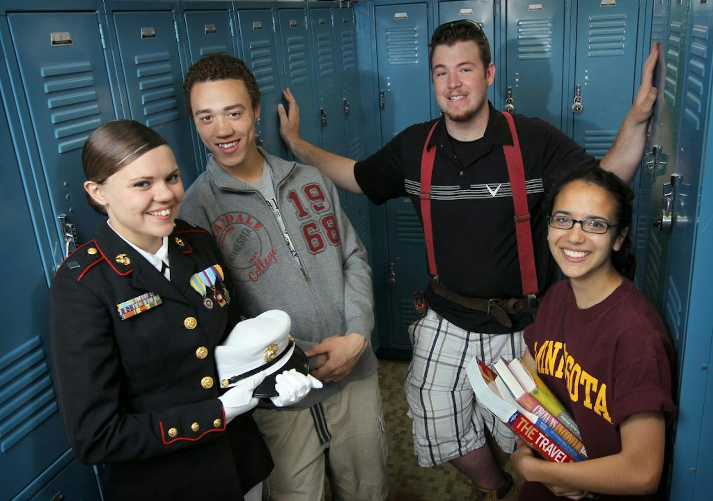 A snapshot of our 2012 graduates, from left: Dana Perkins-Goodrie, Tate Craig, Sam Bristlin and Laura Modl.