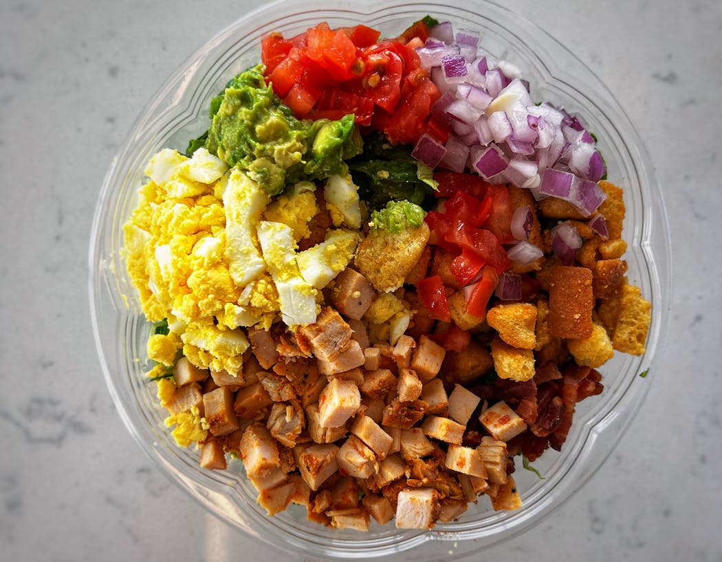 The Farmer salad from Green + the Grain has top-notch croutons.