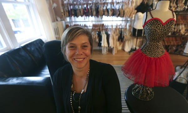 Tracy Anderson, of La Bratique, sat in the shop near the corner of 50th and France in Edina, Min., Wednesday September 12, 2012.