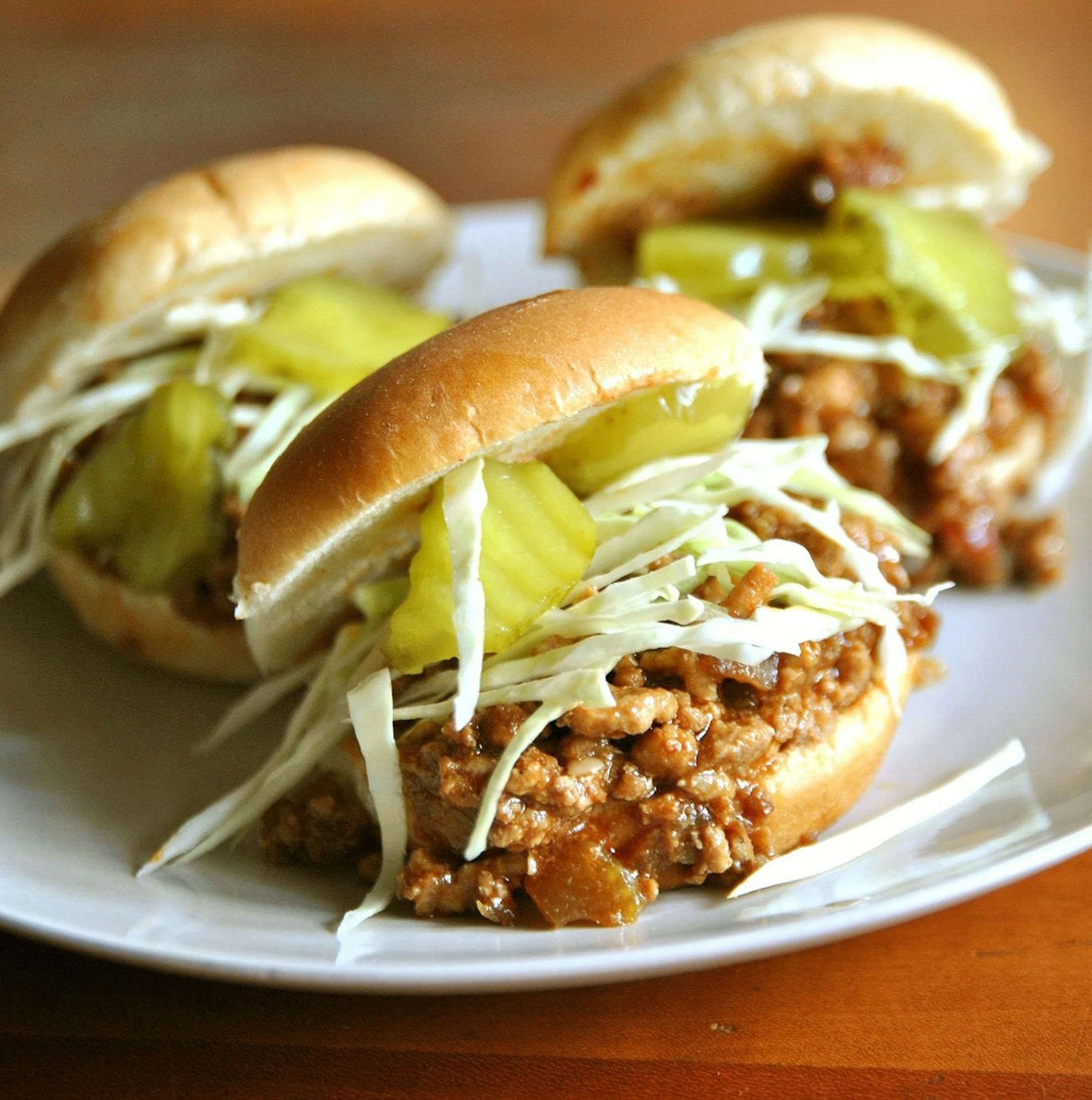 Asian Sloppy Joe Sliders offer a flavor twist to traditional sloppy Joe recipe. (Gretchen McKay/Pittsburgh Post-Gazette/MCT) ORG XMIT: 1147920