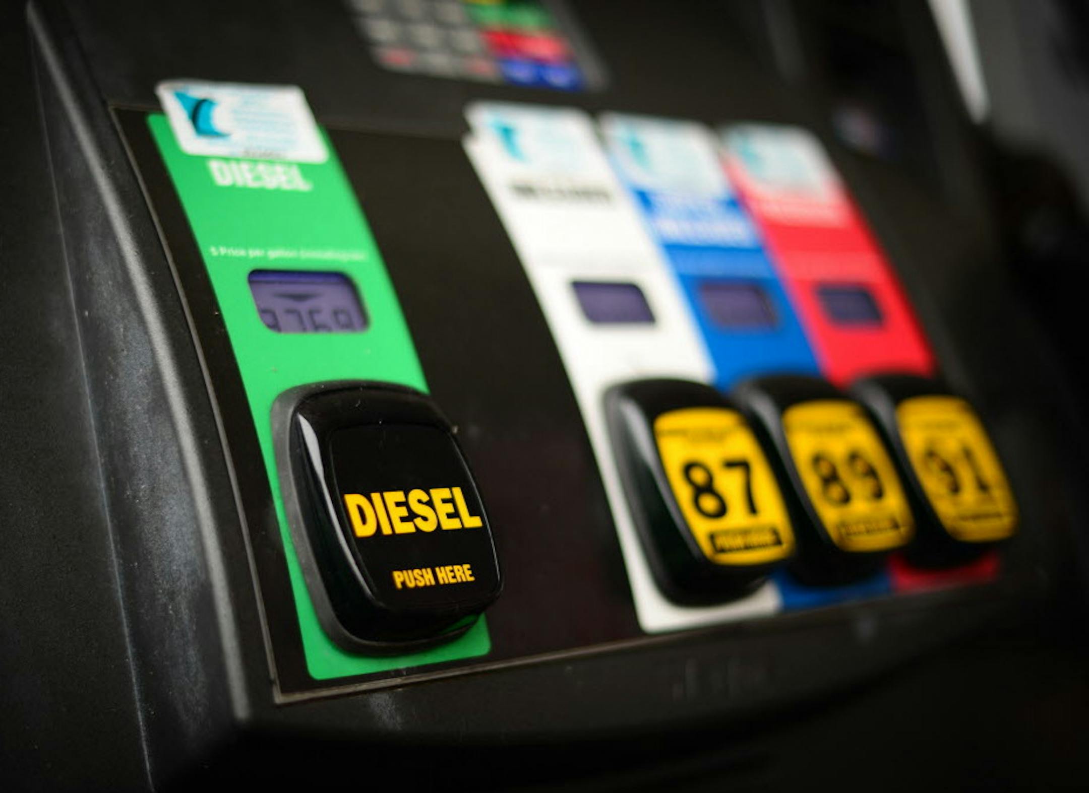 Diesel fuel pump at Freedom Valu Center in Plymouth. Diesel wil become 10 percent biodiesel starting July 1, 2014 ] GLEN STUBBE * gstubbe@startribune.com Wednesday, June 25, 2014