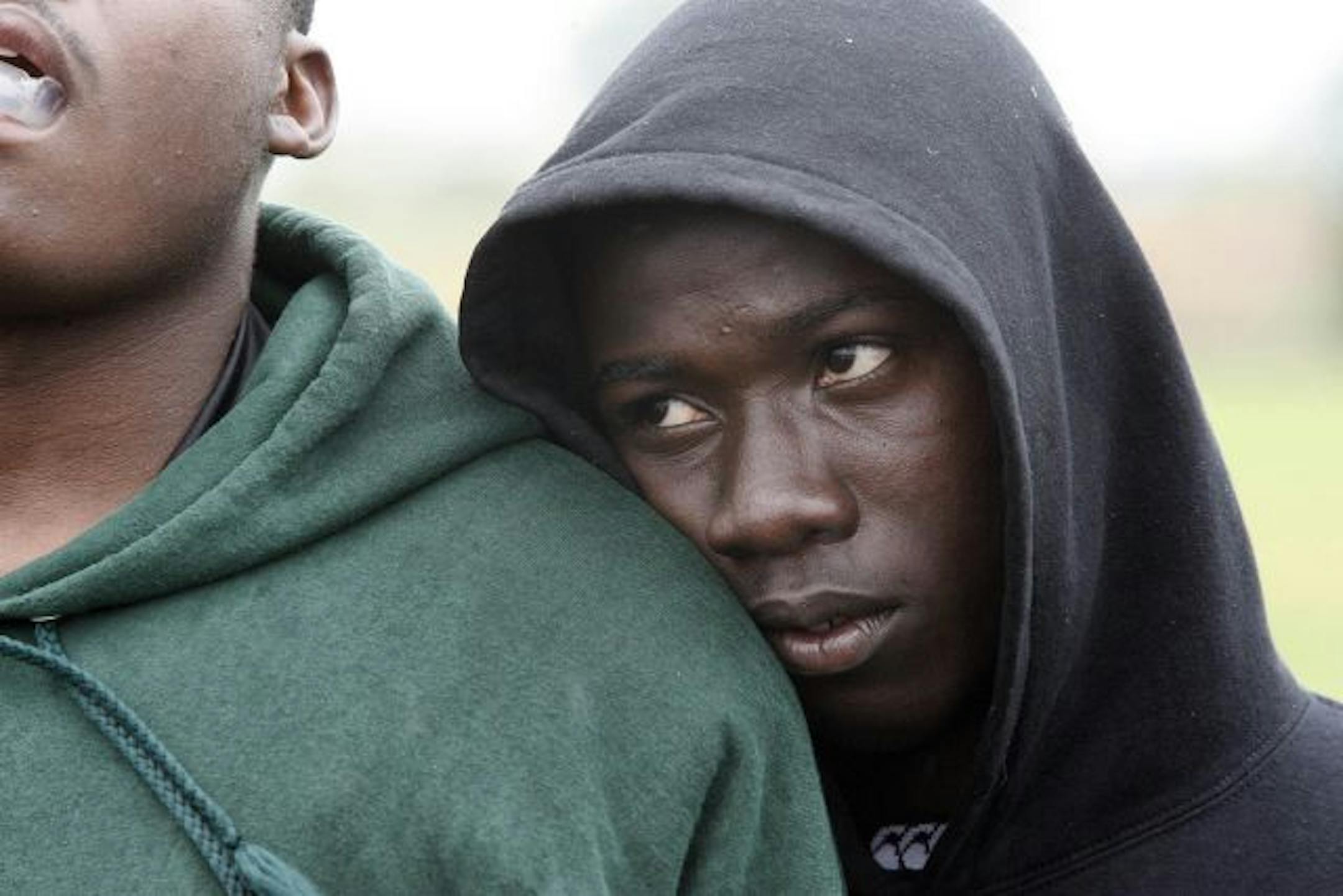 Willie Hankerson in a quiet moment before a game.