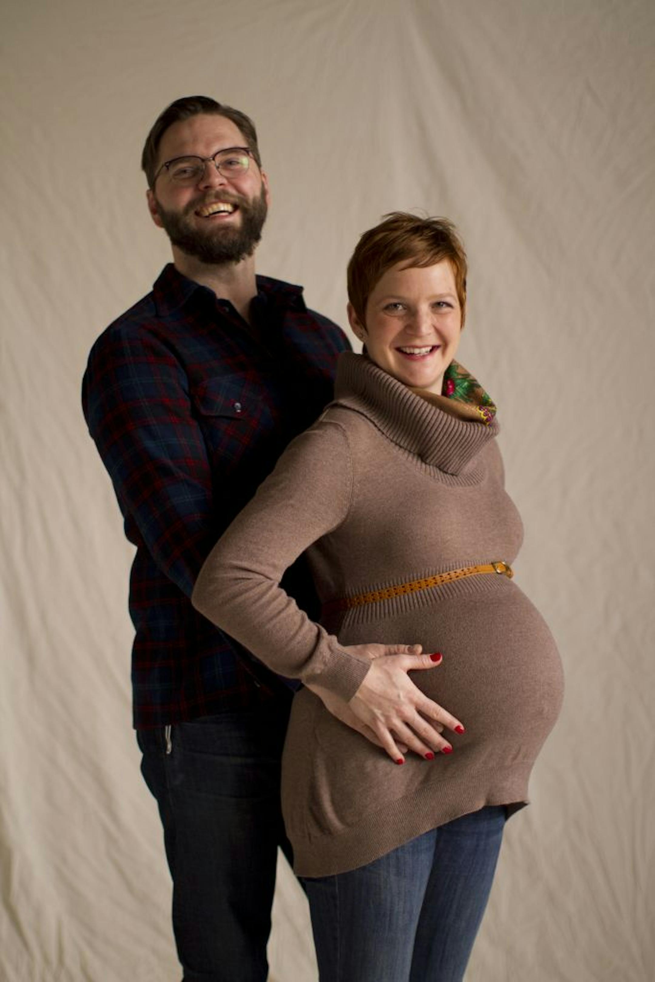 Dieter and Anna Bierbrauer four days before the birth of their son Seely Paul.