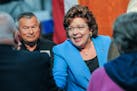 Republican state Sen. Carla Nelson, of Rochester, mingled with supporters after announcing her candidacy for the First Congressional District seat in 