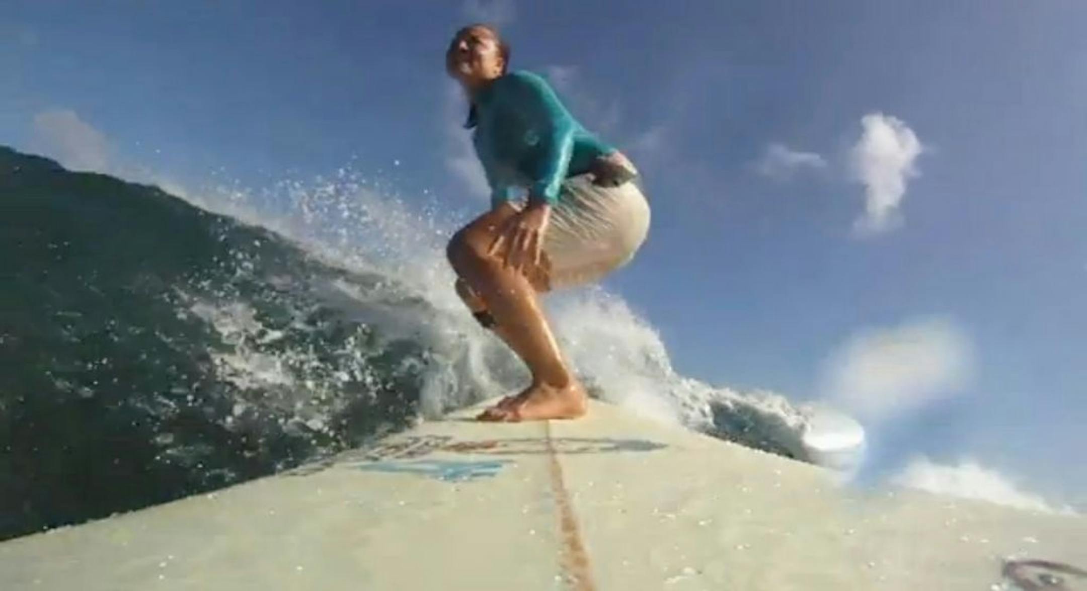 A frame grab of Joy Monahan, a professional surfer, from the ad campaign, "I'm a Mormon," on the Church of Jesus Christ of Latter Day Saints website. The church has launched a visible ad campaign, which seeks to quash straight-laced stereotypes by showing off a cool, diverse set of Mormons. -NO SALES