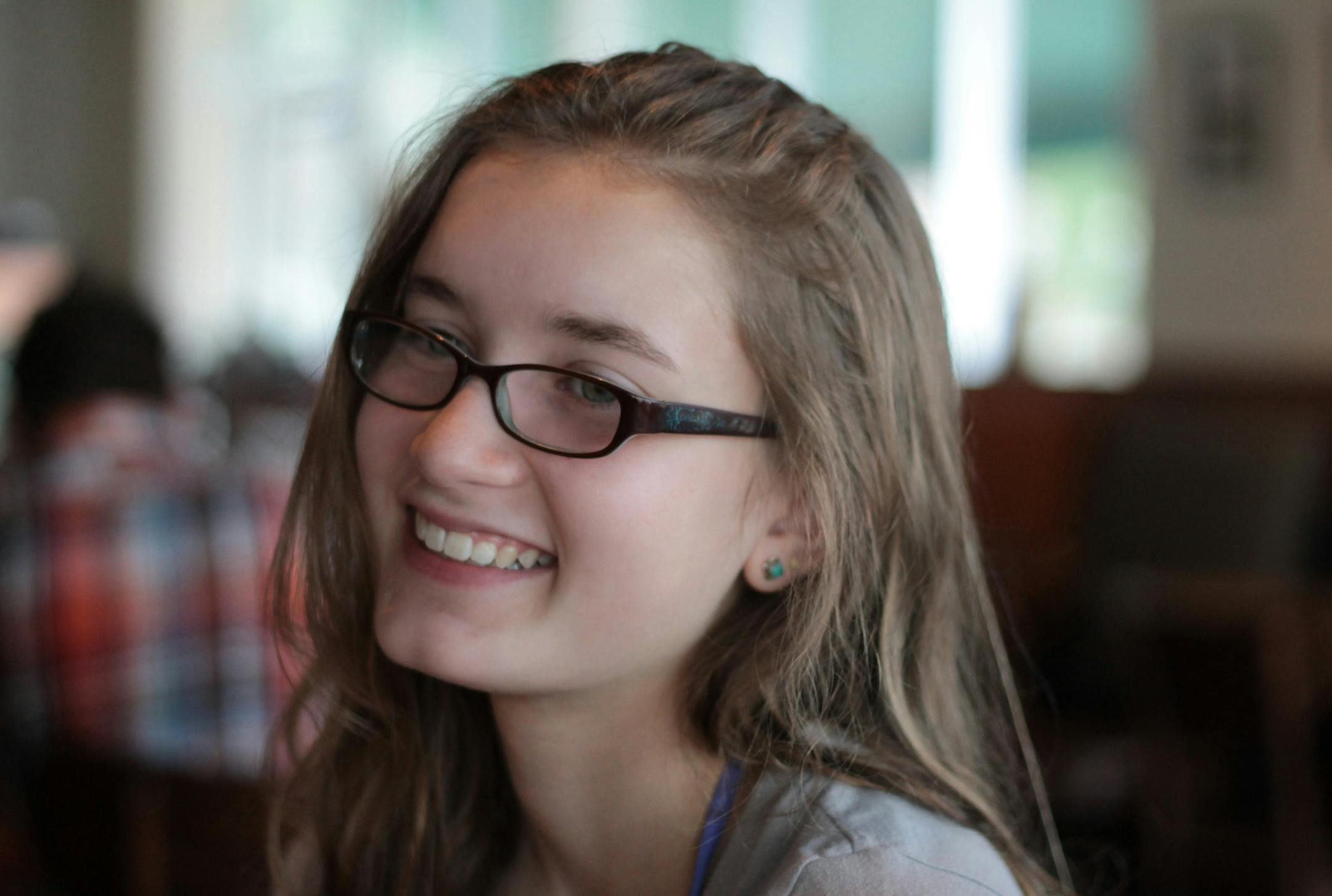 Hannah Gordon, 16, a junior at Washburn High School in Minneapolis, chooses to leave her phone in a separate room when hanging out with friends. (Photo credit, Aidan Haarman)