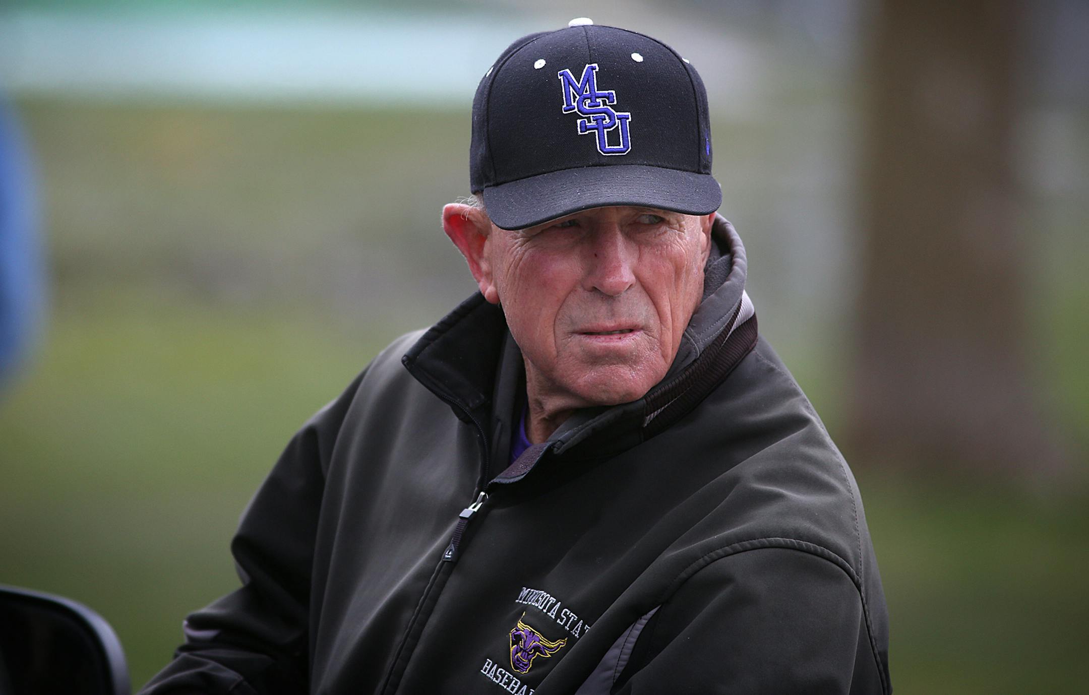 Clinton ìTinkî Larson was at the scene of a Fire destroyed the historic Tink Larson Field grandstand the previous evening. ] JIM GEHRZ ï james.gehrz@startribune.com / Waseca, MN / April 7, 2016 /9:30 AM ñ BACKGROUND INFORMATION: Fire destroyed historic Tink Larson baseball field grandstand Wednesday evening. The State Fire Marshal will be in Waseca Thursday to investigate what started a fire that destroyed the grandstand at the city's baseball field. ORG XMIT: MIN160407170430