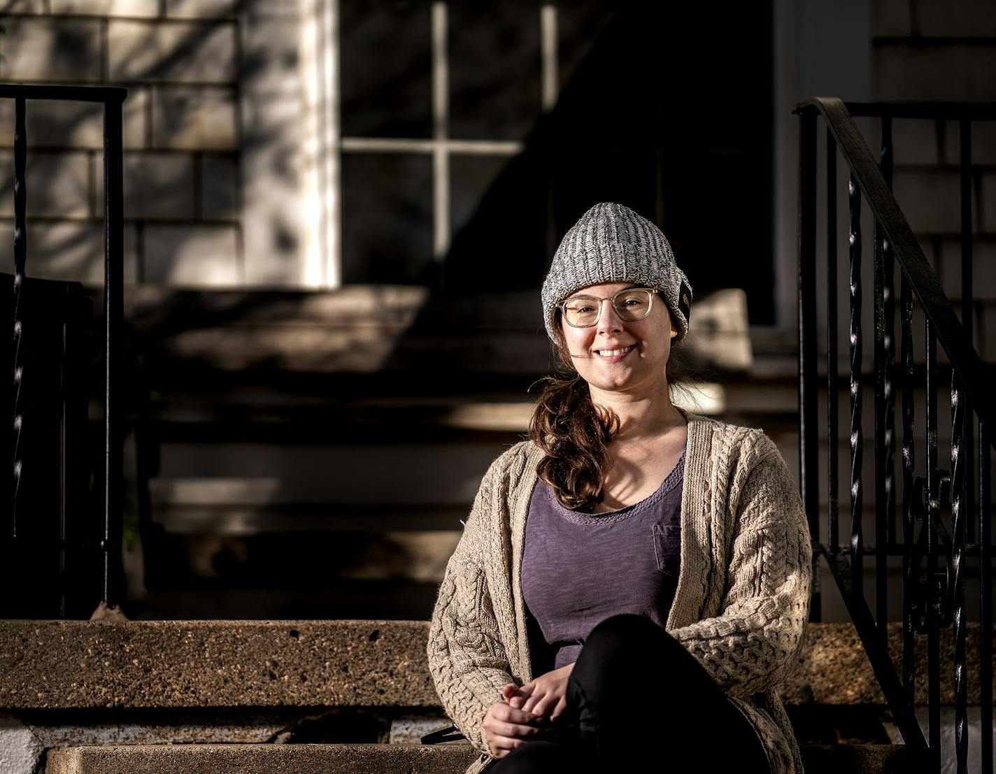 Caitlin Warner at her home in south Minneapolis.] Jerry Holt •Jerry.Holt@startribune.com Caitlin Warner received $7,500 from Wells Fargo in 2017, which made it possible to buy her "dream house:" a $146,000 cottage in south Minneapolis. Earlier this year, after spending three years in the house, Wells Fargo forgave the loan Thursday October 15,2020 in Minneapolis, MN.