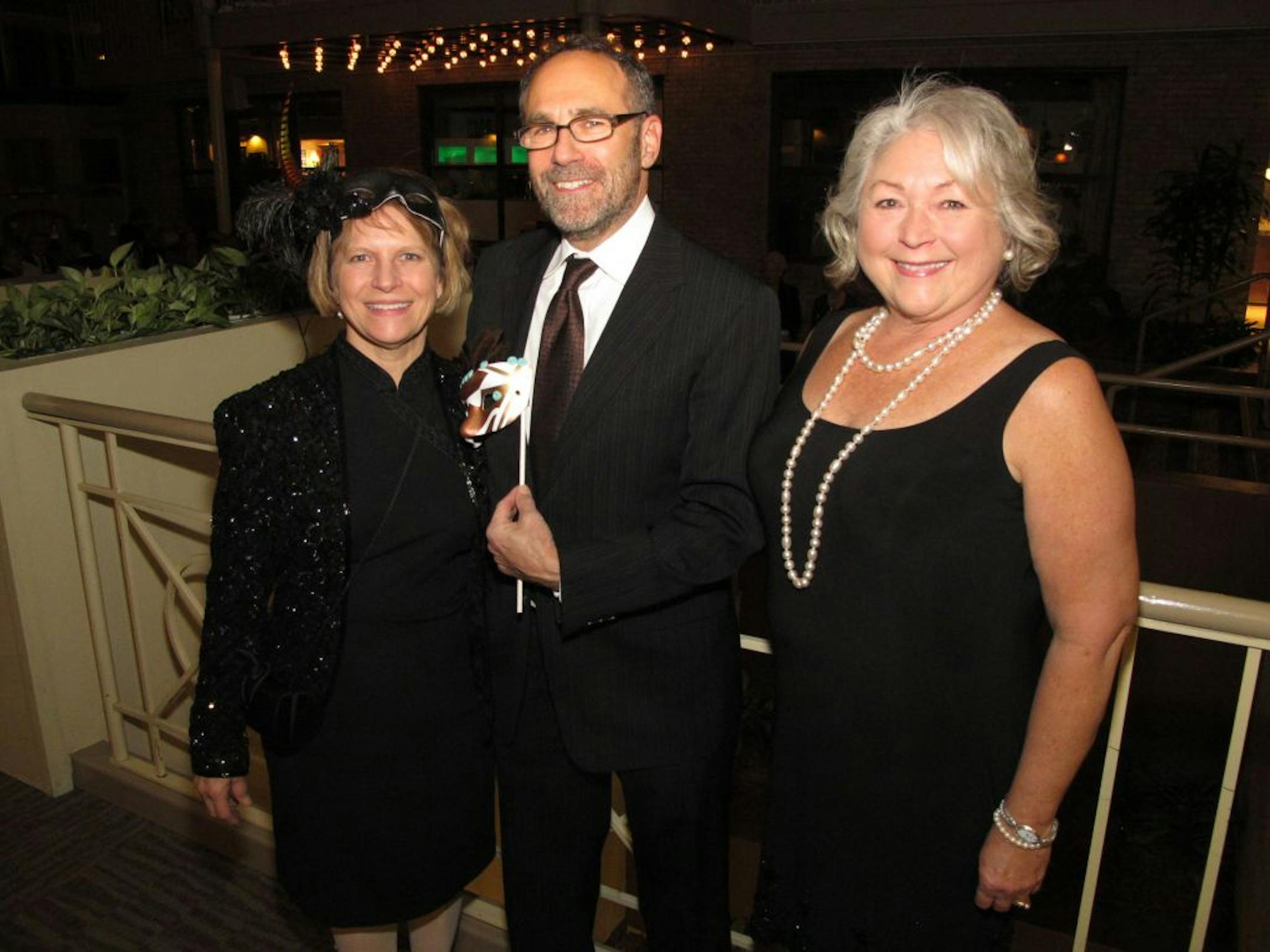 Lin Nelson-Mayson, director of Goldstein Museum of Design, Dan Avchen of HGA architects and Linda Hersom.