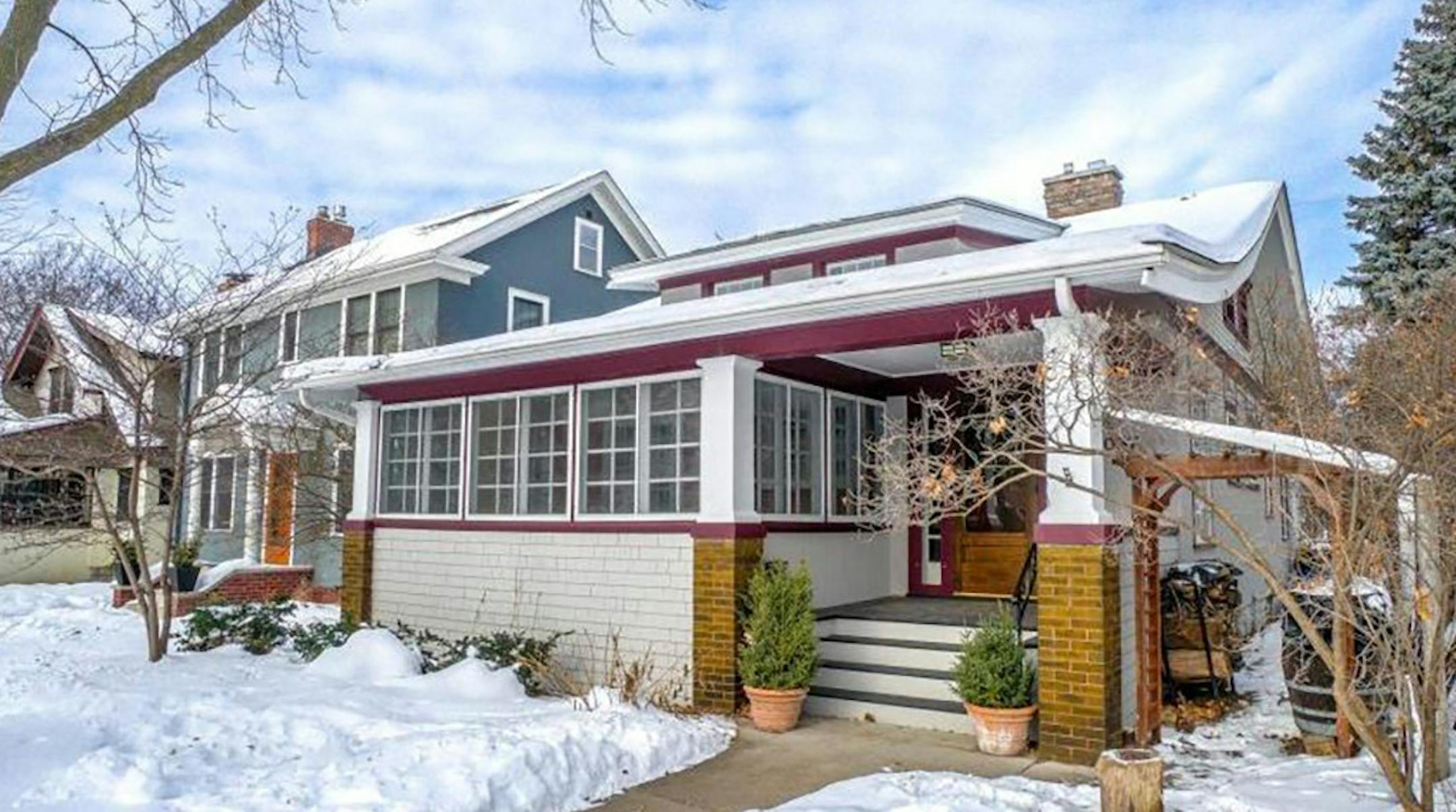 St. Paul
Built in 1909, this two-bedroom, two-bath house located in the Summit Hill neighborhood has 2,080 square feet and features a fireplace, box beamed ceilings, formal dining room, hardwood floors, full finished basement, porch, deck, hot tub and two-car detached garage. Listed by Krista Wolter, Coldwell Banker Burnet, 612-247-5106.