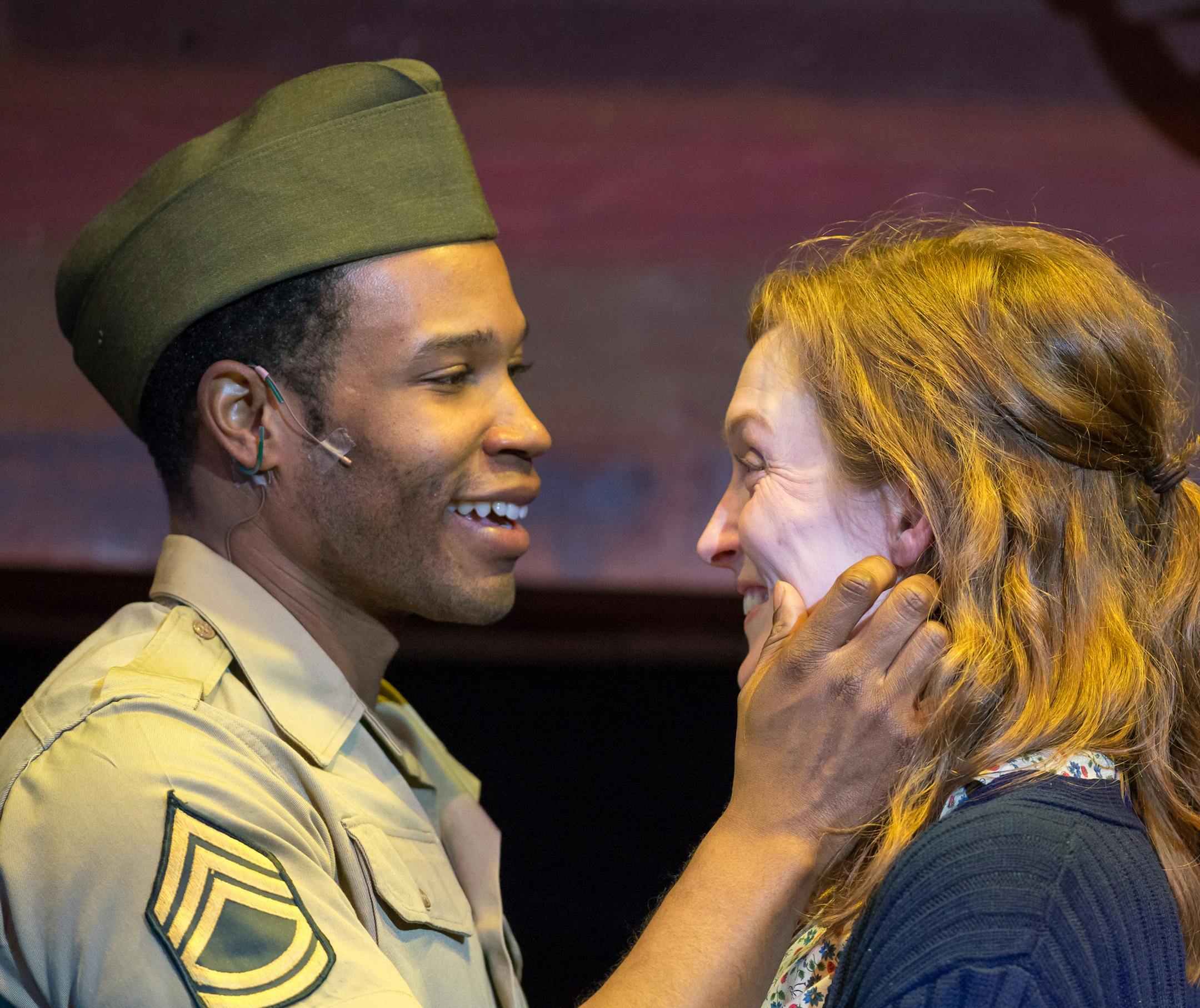 Credit: Justin Cox. David L. Murray Jr., left, and Jessica Lind Peterson as Flick and Violet in "Violet."