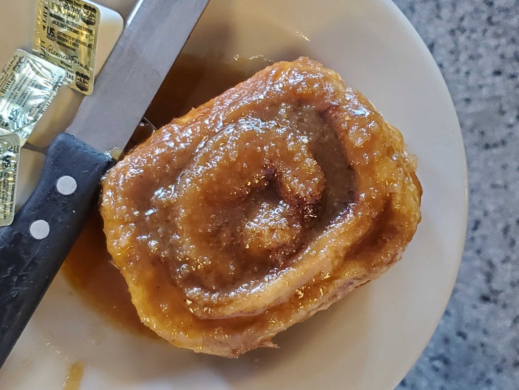 Caramel roll from Keys Cafe & Bakery