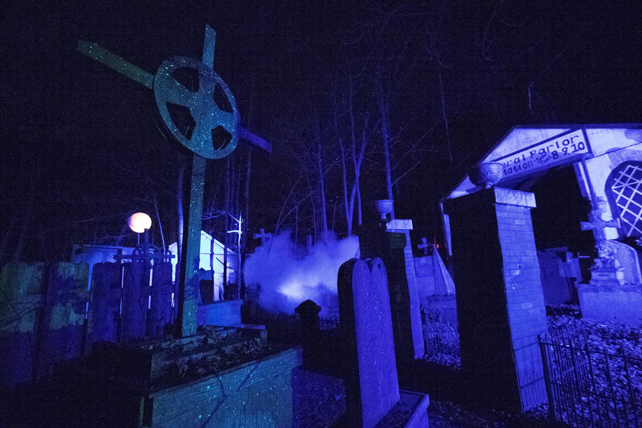 One of the scary displays at Scream Town near Chaska.