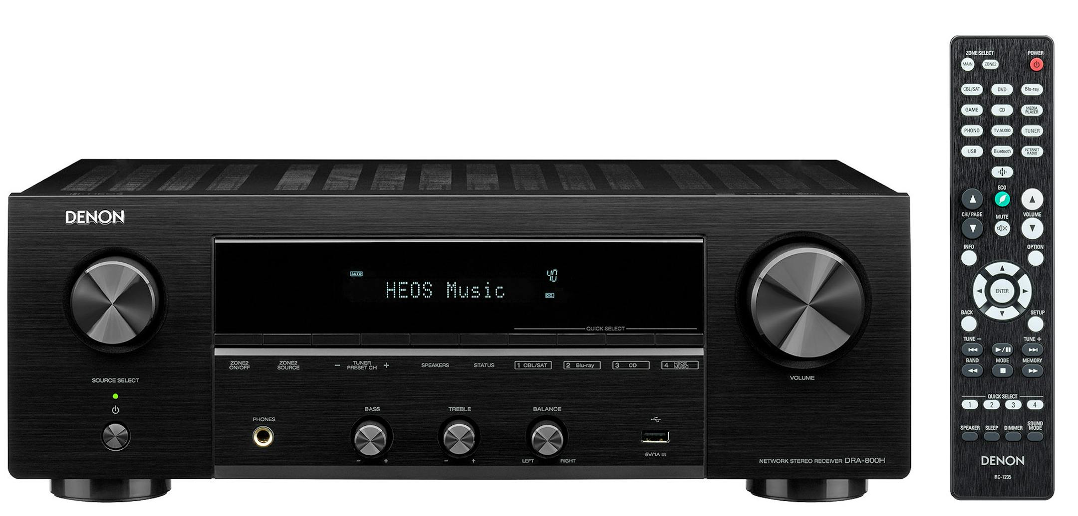 Denon DRA-800H HDMI stereo receiver.