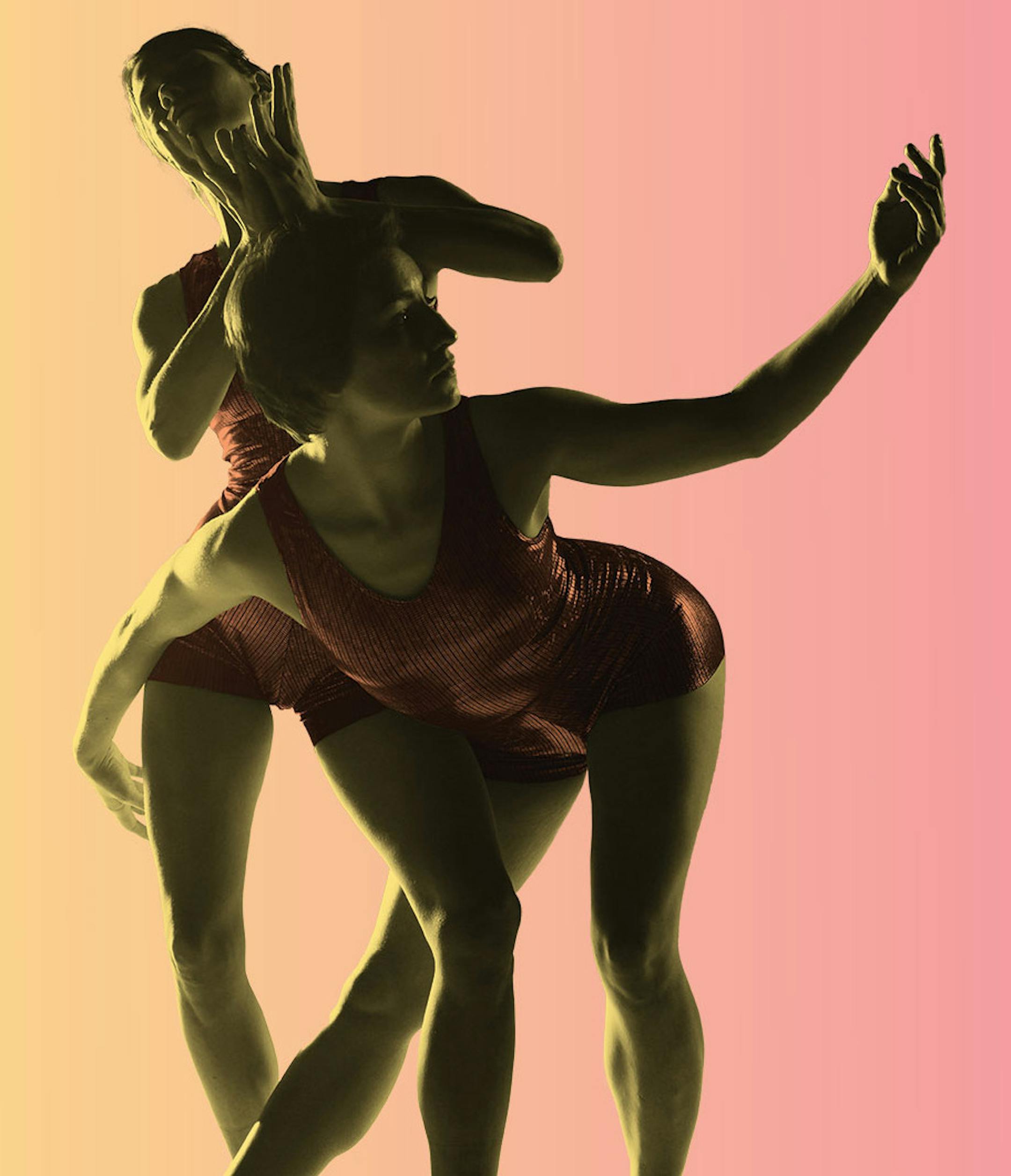 "Candy Box" dance festival by Mathew Janczewski. Dancers: Sarah Baumert and Rachel Clark. Photo by Galen Higgins